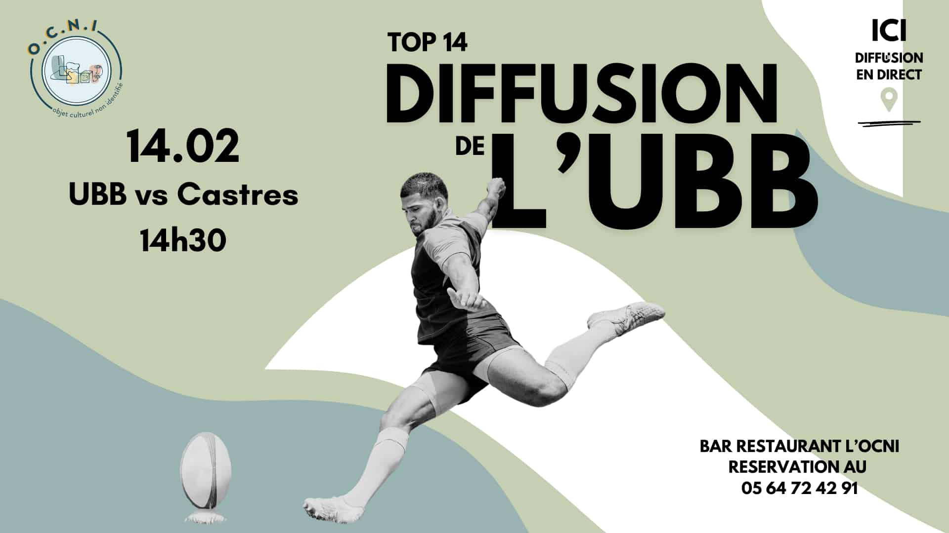 🏉 Diffusion UBB – Castres à Bordeaux